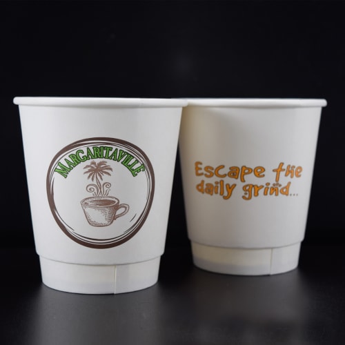 Margaritaville Coffee Shop, Double Wall Hot Cup, Wrapped, 10oz